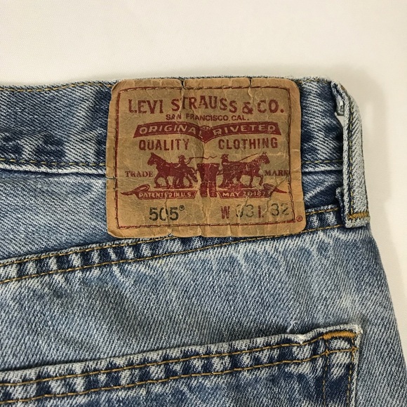 Levi’s 505 VTG Mom Jeans Straight Leg Frayed Hem - Picture 11 of 12